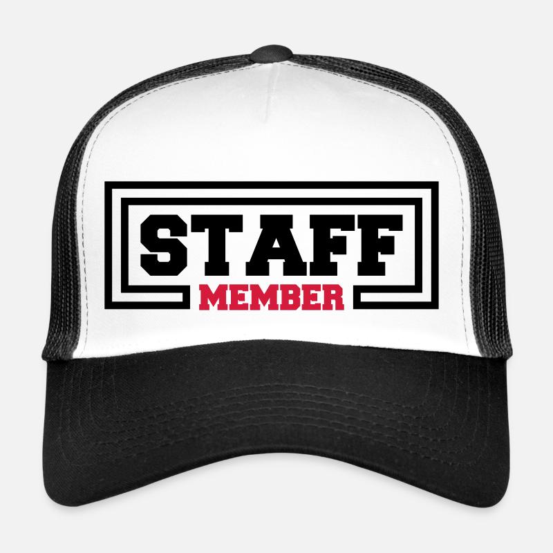 Staff Member Freunde Team Mitarbeiter Crew Logo Trucker Cap