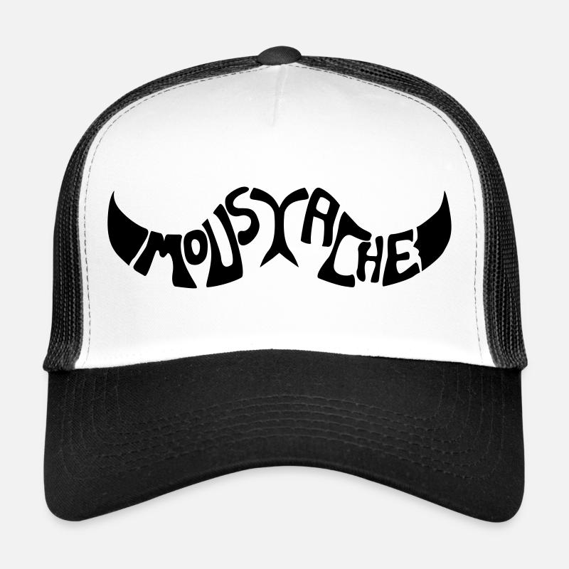 Moustache Casquette trucker 