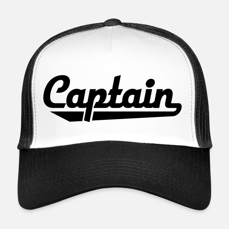 Captain - Trucker Cap - Weiß/Schwarz