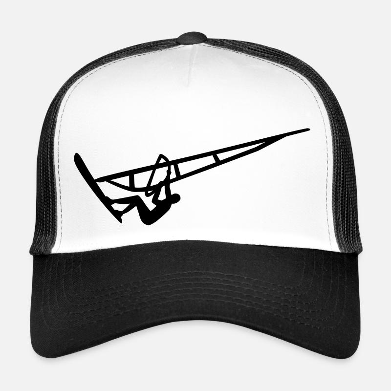 Windsurfen - Trucker Cap - Weiß/Schwarz
