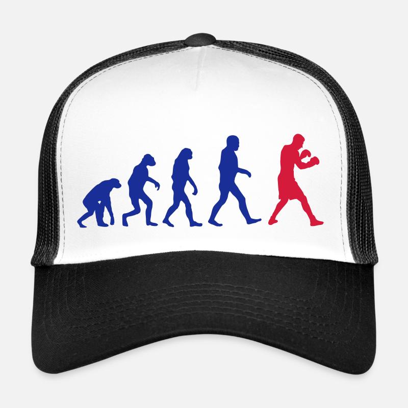 Boxing Evolution logo - Trucker Cap - white/black