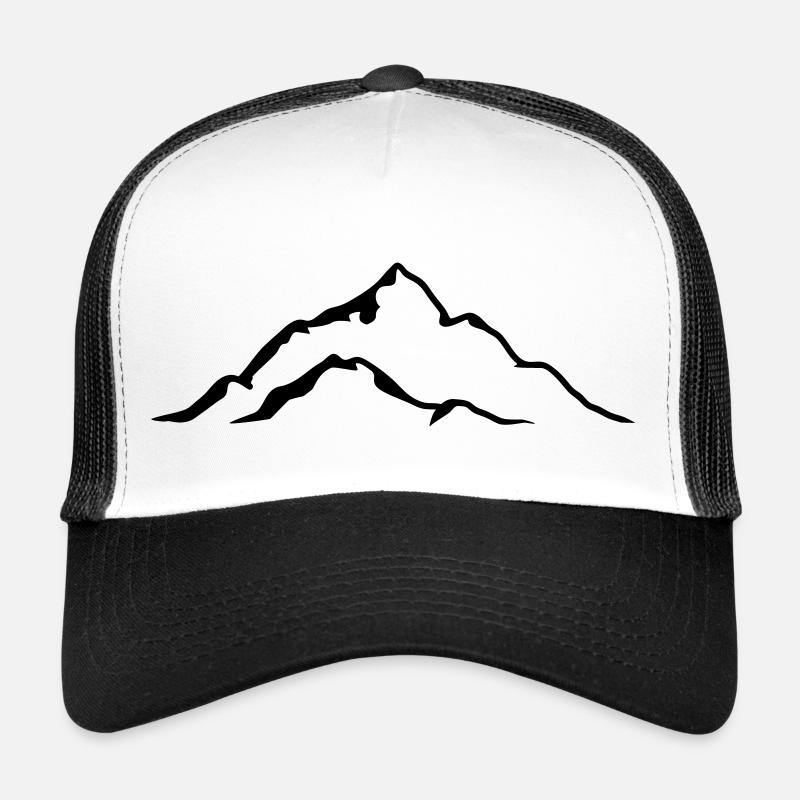 Mountain - Casquette trucker  - blanc/noir