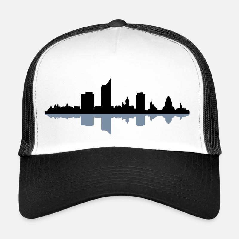 Skyline Leipzig - Trucker Cap - Weiß/Schwarz