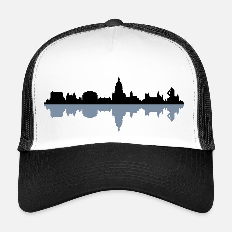 Skyline Mainz - Trucker Cap - Weiß/Schwarz