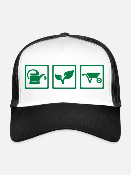 Gardener - Trucker Cap - white/black - Front