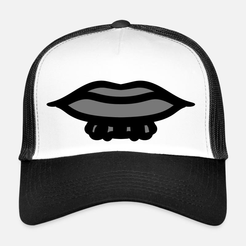 mund unterlippenbart bart maennlich kerl junge man Trucker Cap