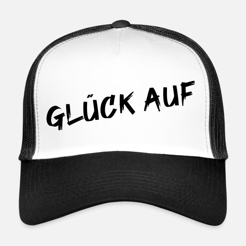 Glück auf - Trucker Cap - Weiß/Schwarz