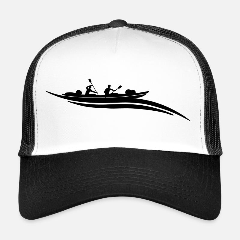 Kanu Welle - Trucker Cap - Weiß/Schwarz