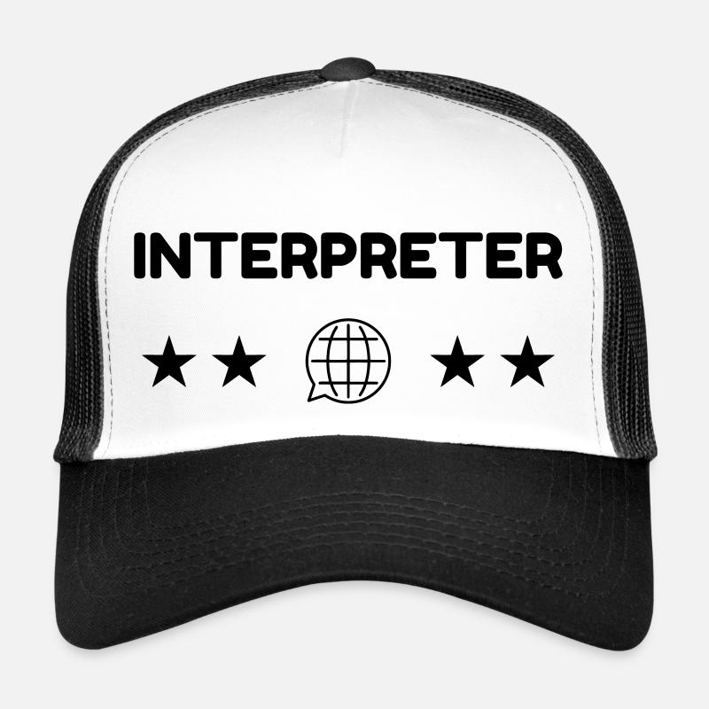 interprète / traducteur / traduction / Métier / Casquette trucker 