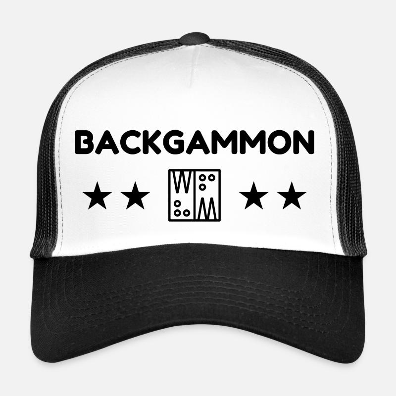Backgammon / jeu / joueur / geek Casquette trucker 