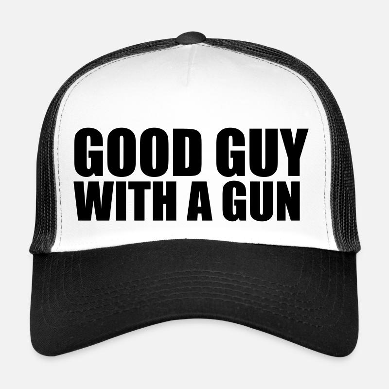 Good guy with A gun - Trucker Cap - Weiß/Schwarz
