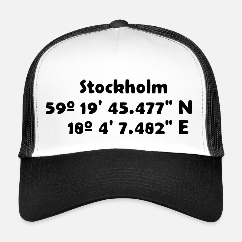Stockholm - Trucker Cap - Weiß/Schwarz