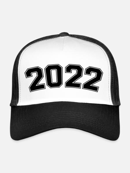 2022 - Trucker Cap - white/black - Front
