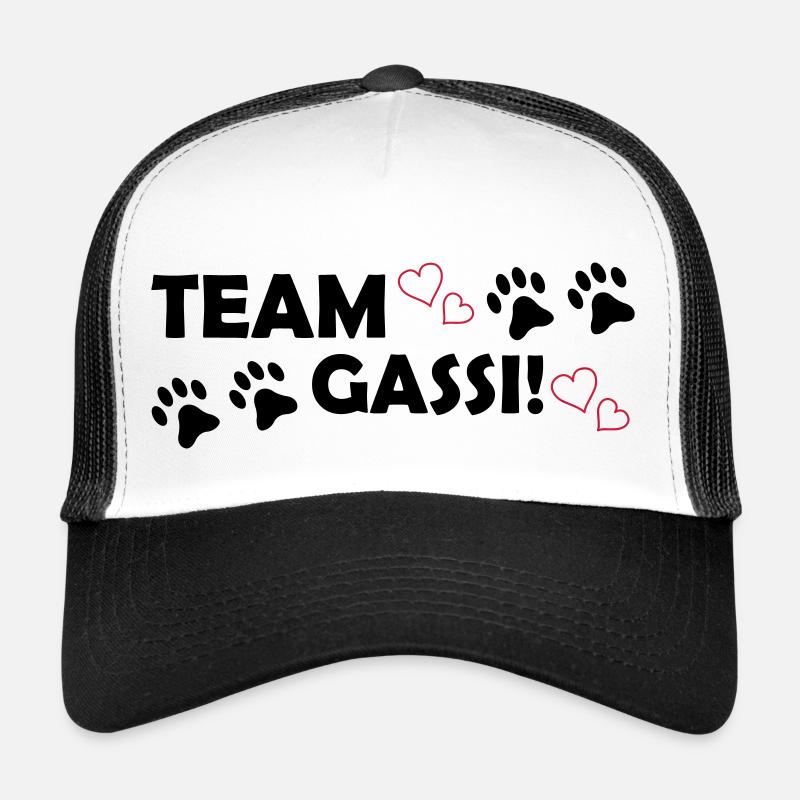 Team Gassi - Trucker Cap - Weiß/Schwarz