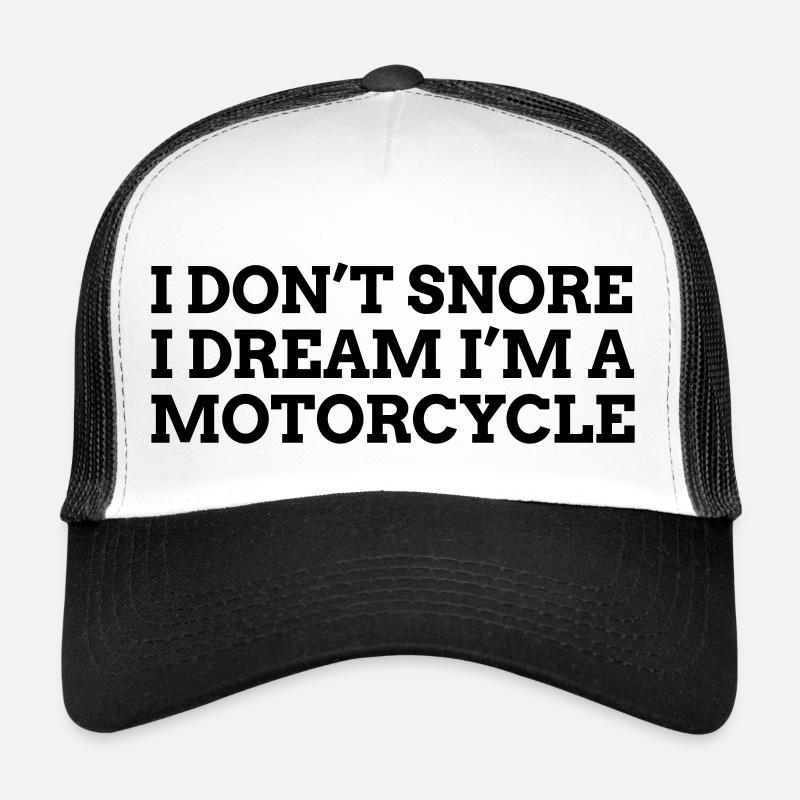 Je ne ronfle pas je rêve Moto 1c Casquette trucker 