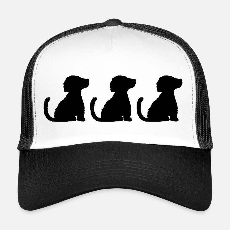 3 brave sitzende Hunde Trucker Cap