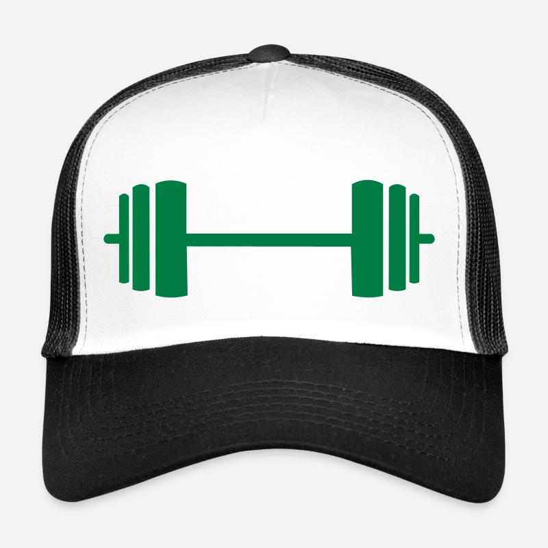 Gym Dumbbell Barbell Weight Dumbbell Vector Trucker Cap