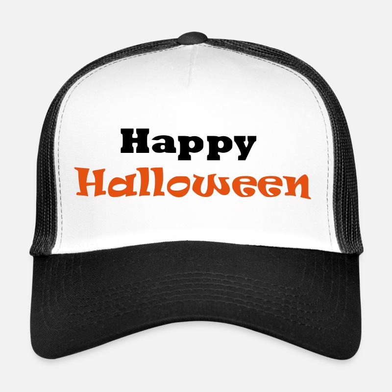 Happy Halloween - Trucker Cap - Weiß/Schwarz