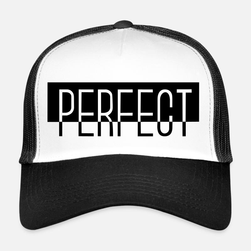 PERFECT - Trucker Cap - Weiß/Schwarz