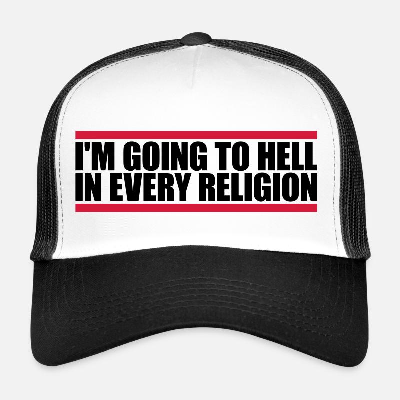 in going to hell Trucker Cap