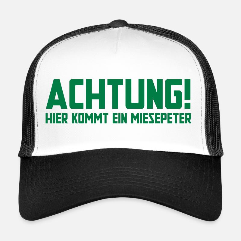 Miesepeter - Trucker Cap - Weiß/Schwarz