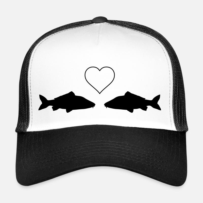Amour du poisson - Casquette trucker - blanc/noir
