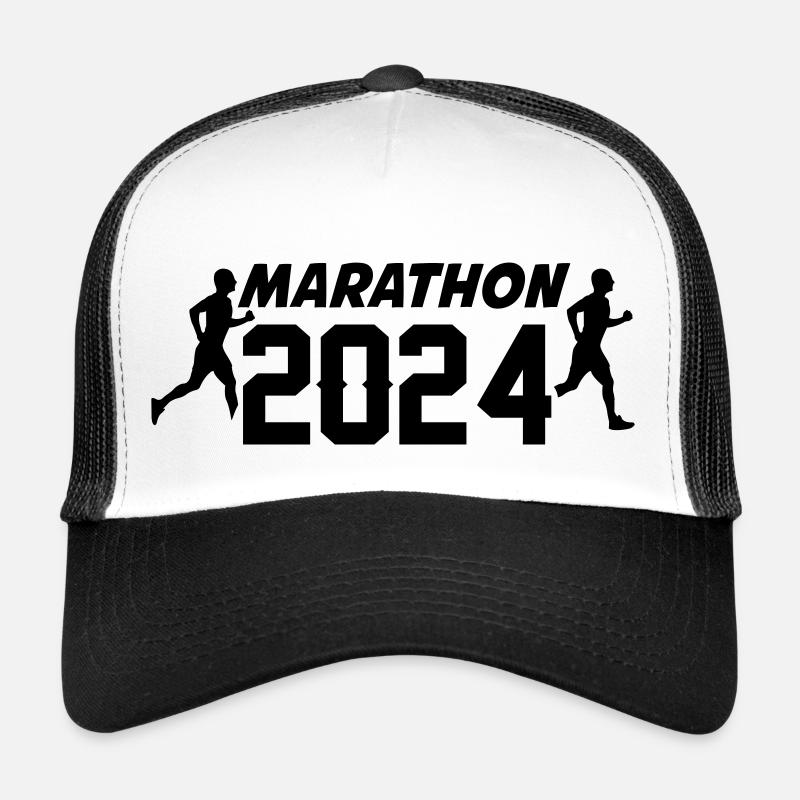 marathon 2024 - Trucker Cap - Weiß/Schwarz