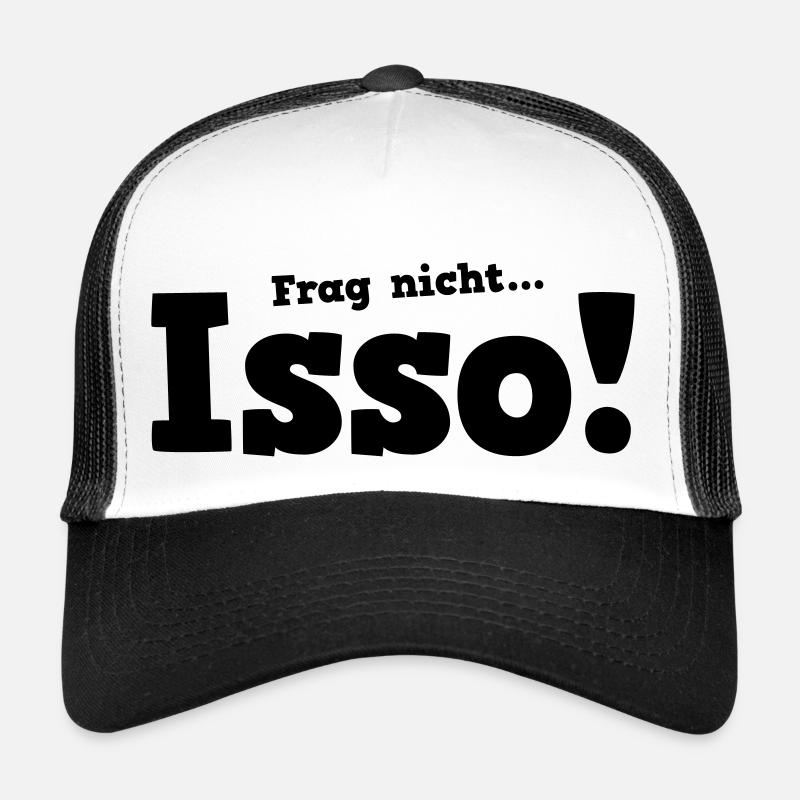 Isso Definitiv - Trucker Cap - Weiß/Schwarz