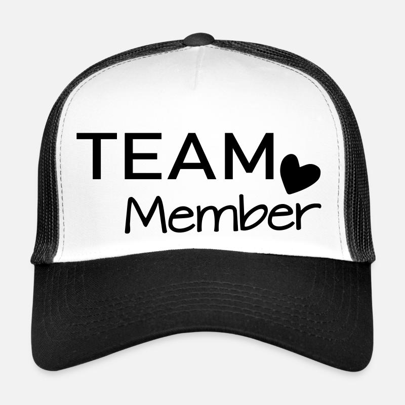 Team Member - Trucker Cap - Weiß/Schwarz