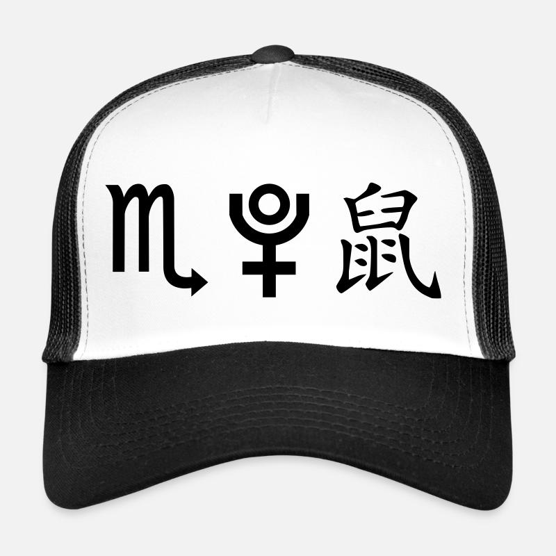 Scorpio Pluto Rat Trucker Cap