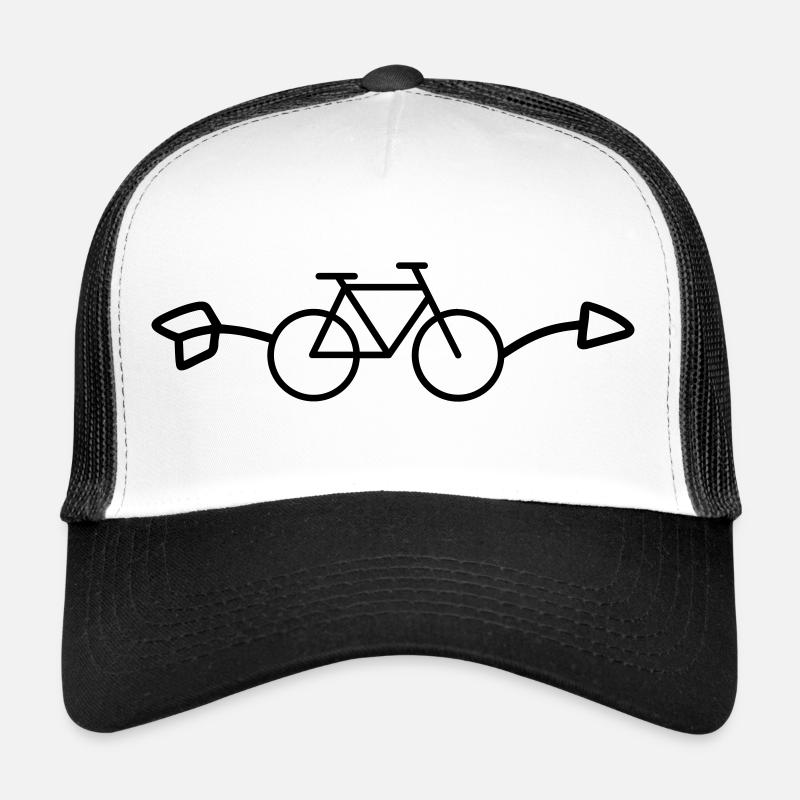 Flèche de vélo pointant vers la droite Casquette trucker 