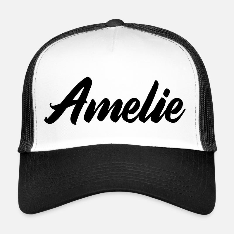 Nom d’Amélie Casquette trucker 