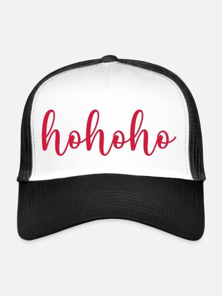 hohoho - Trucker Cap - white/black - Front