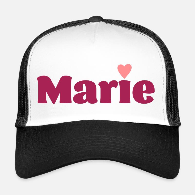 Marie avec cadeau de cœur Casquette trucker 