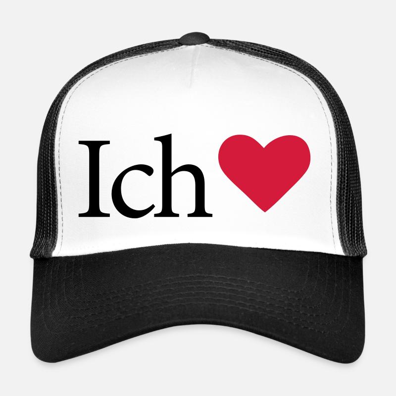 I Love - Trucker Cap - Weiß/Schwarz
