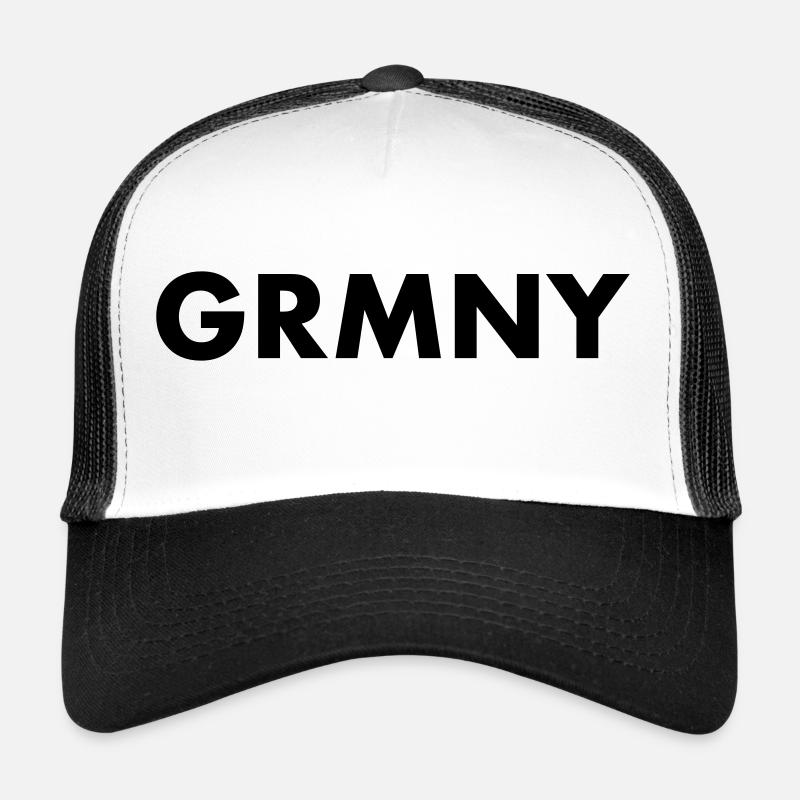 GRMNY - Casquette trucker - blanc/noir