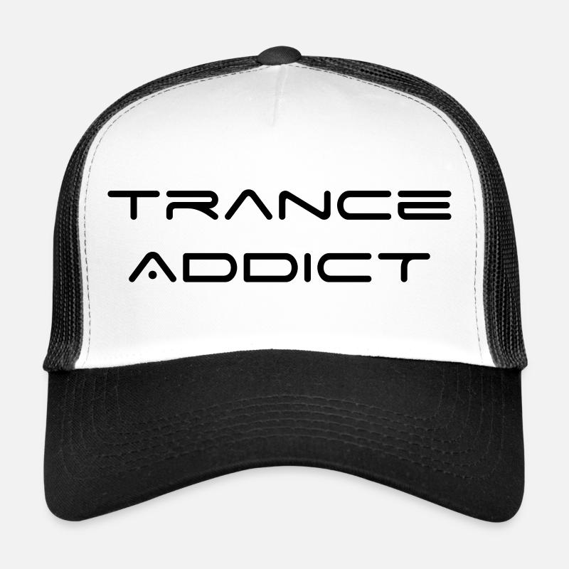 Trance Addict - Casquette trucker  - blanc/noir