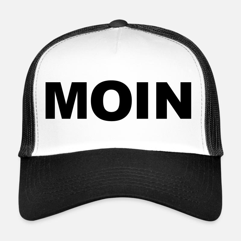 moin - Trucker Cap - Weiß/Schwarz