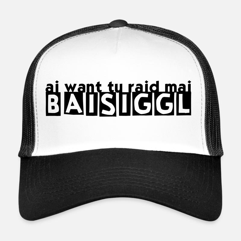 BAISIGGL - Trucker Cap - Weiß/Schwarz