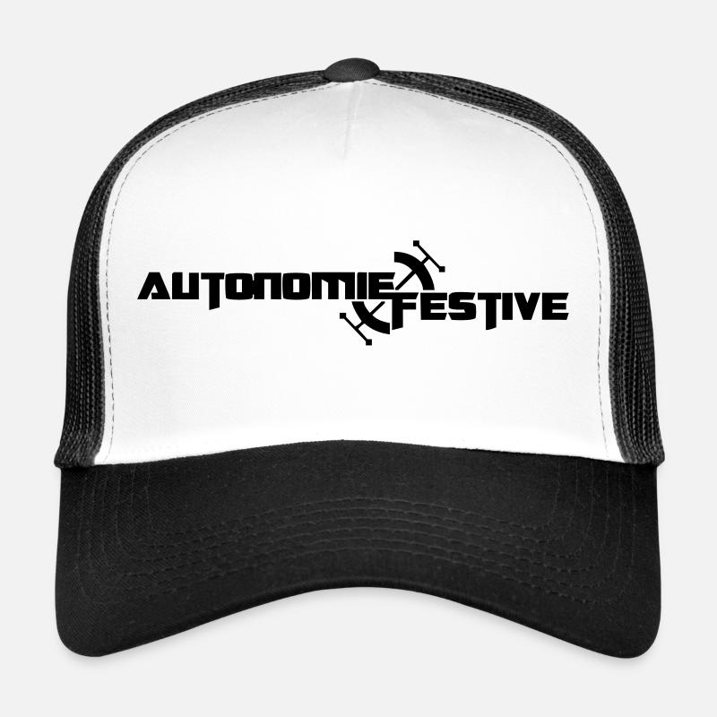 festive autonomy - Trucker Cap - white/black