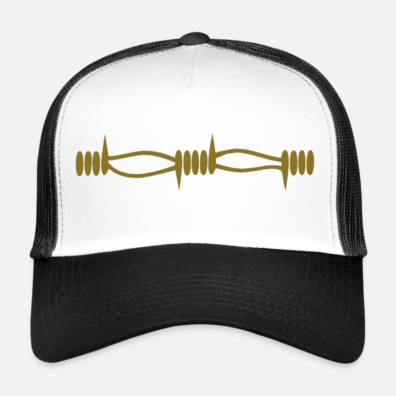 Stacheldraht - Trucker Cap - Weiß/Schwarz