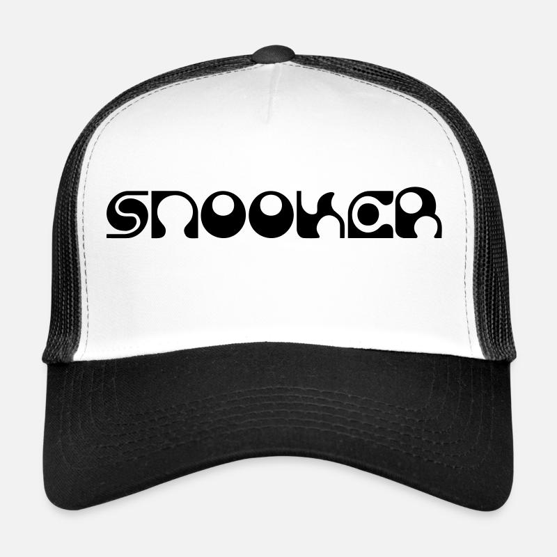 SNOOKER - Trucker Cap - Weiß/Schwarz