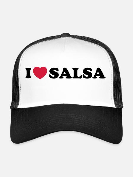 I love salsa - Casquette trucker  - blanc/noir - Devant