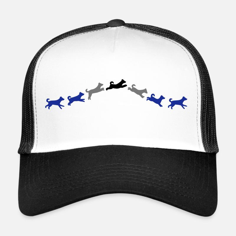 dog jumps Casquette trucker 