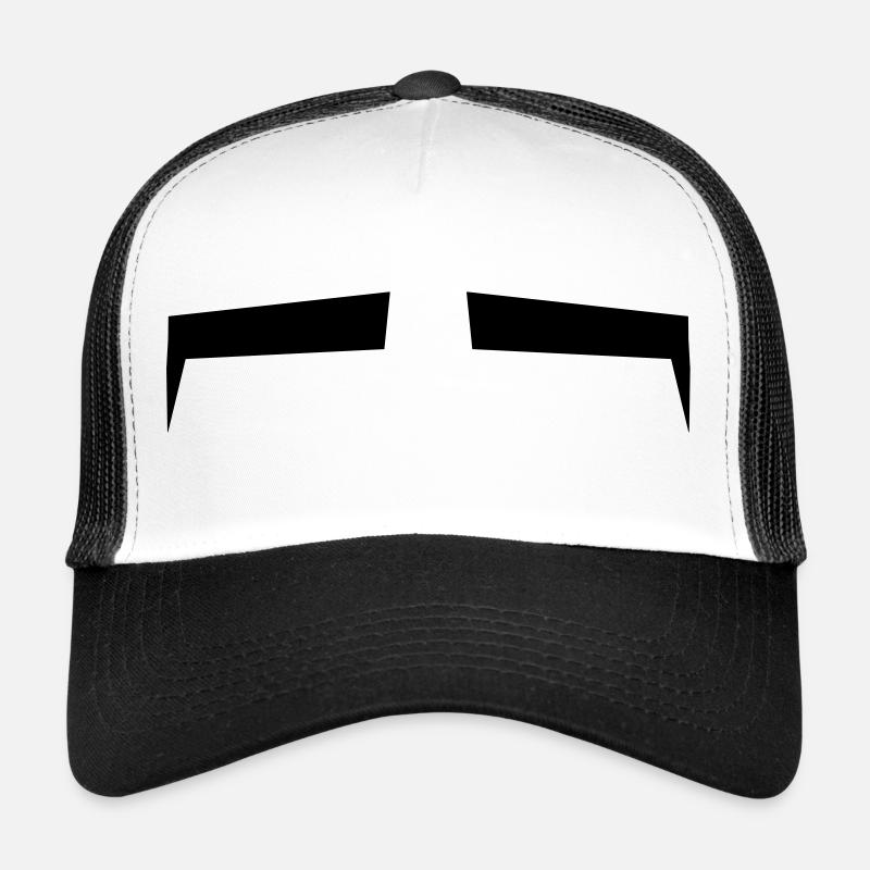 Slits for eyes or Eyebrows background shape Trucker Cap