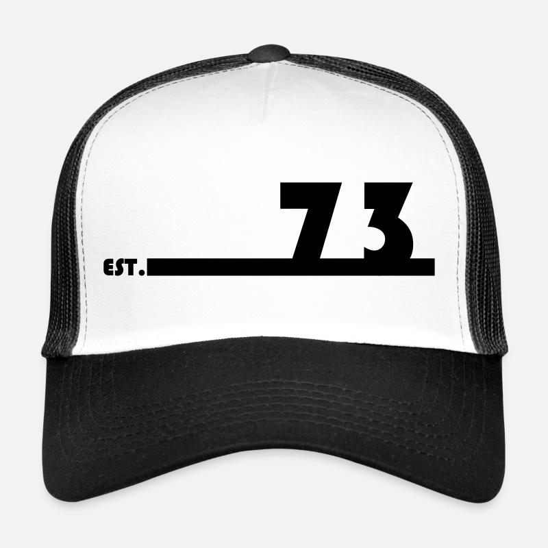 73_Black - Trucker Cap - Weiß/Schwarz