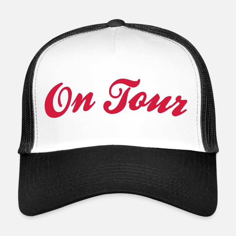 on tour - Casquette trucker  - blanc/noir