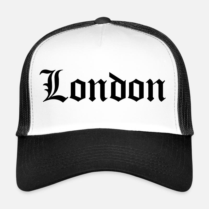 Old London - Trucker Cap - Weiß/Schwarz