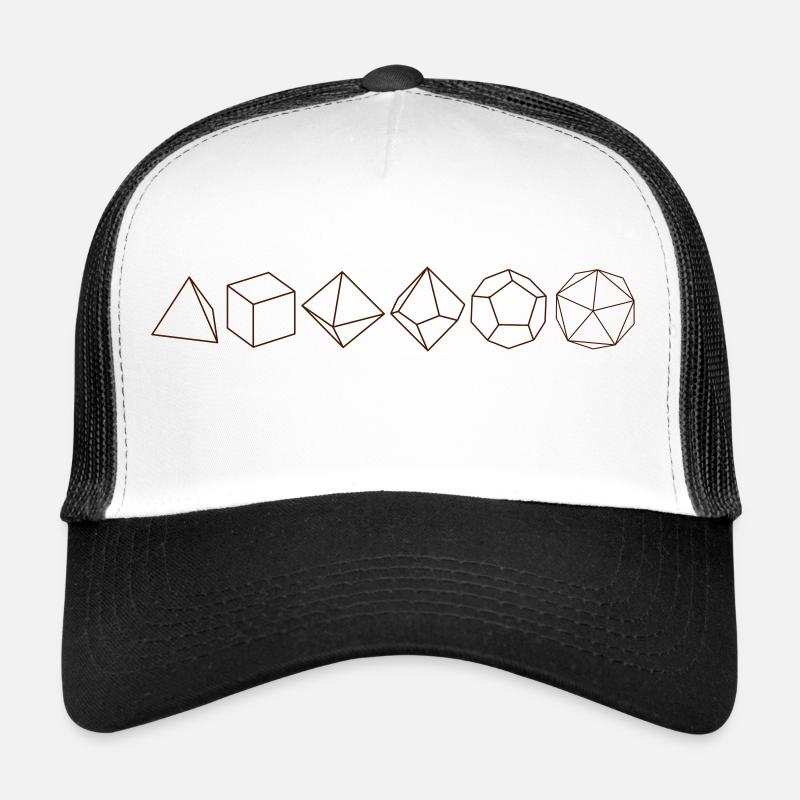 Rollenspiel-Wüfel - Trucker Cap - Weiß/Schwarz