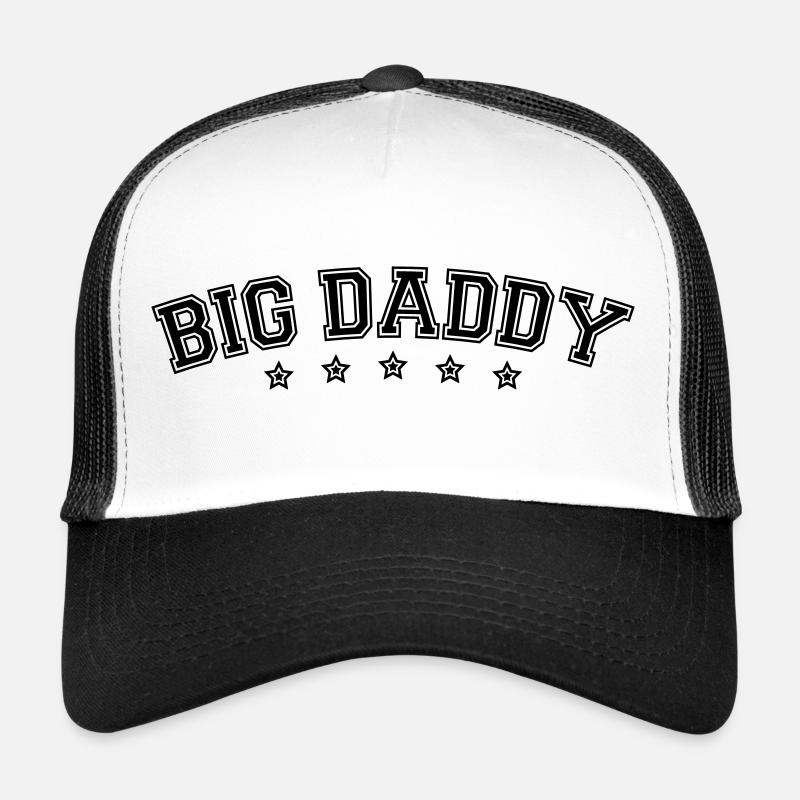 Father's day logo Big Daddy hero dad Vater Trucker Cap